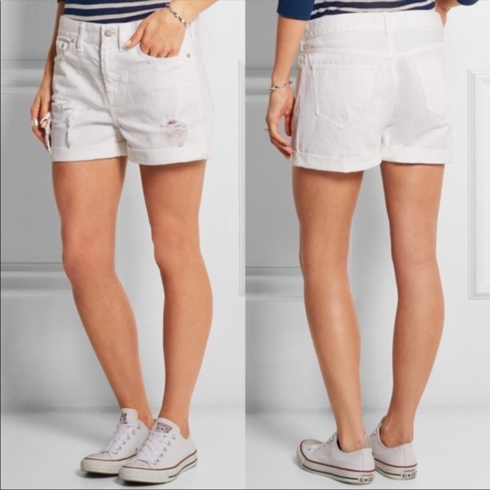 Madewell distressed boyfriend shorts